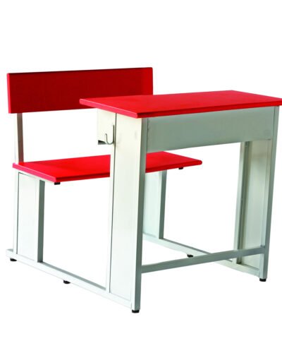 Single Seater School Desk with Book-shelf & Bag Hooks