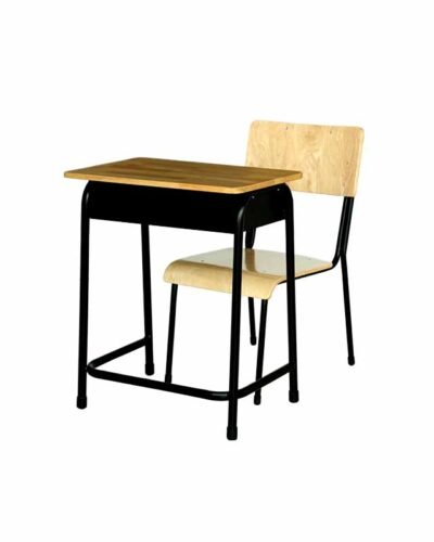 Single Seater School Desk with Book-shelf