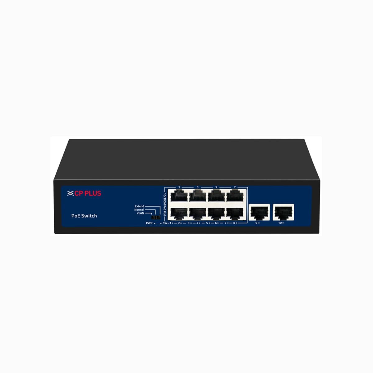 CP Plus 8 Port POE with 2 Gigabit Uplink
