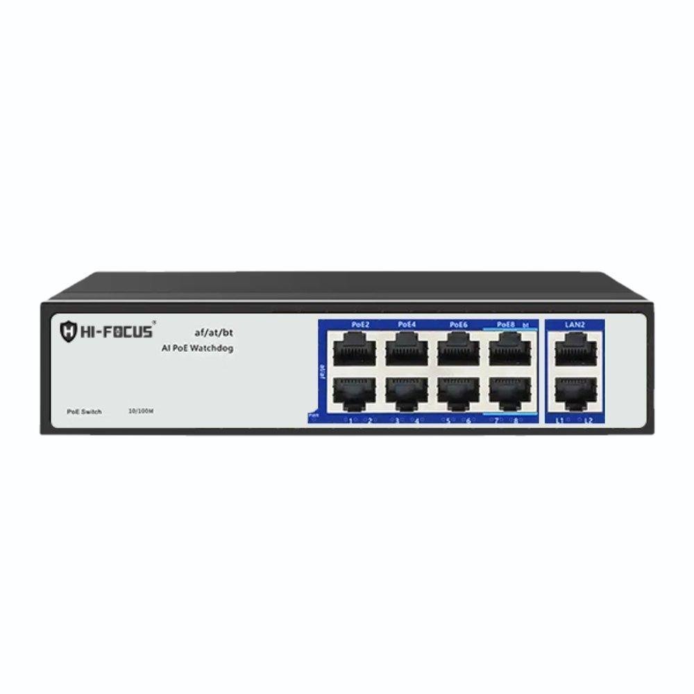 HiFocus 8 Port POE with 2 Gigabit Uplink