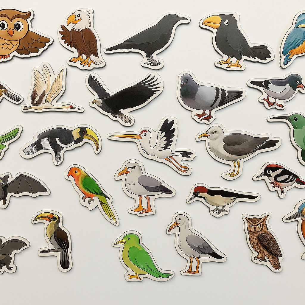 Wall Decor – Birds Set (10 Pieces)