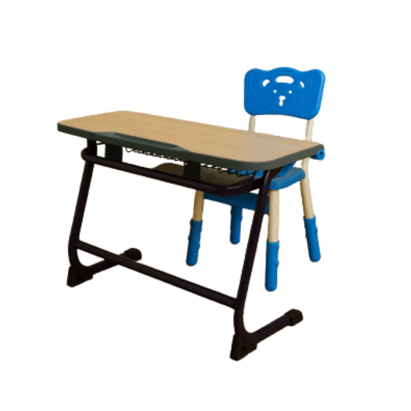 Standard single desk with adjustable chair