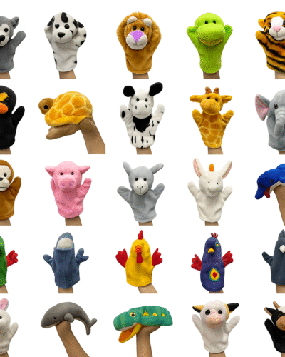 Glove Puppet Set of 25 Animals | Soft Animal Hand Puppets for Storytelling & Role Play