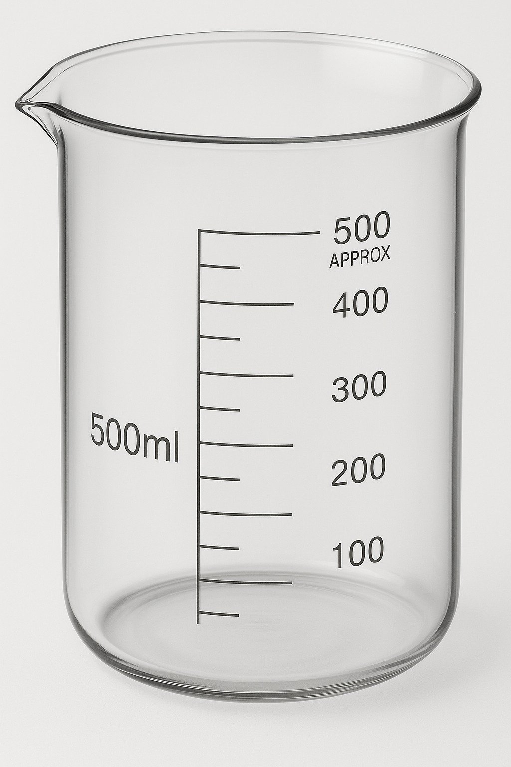 BEAKER Graduated,'B.G.', 500ml - Edi School Mart