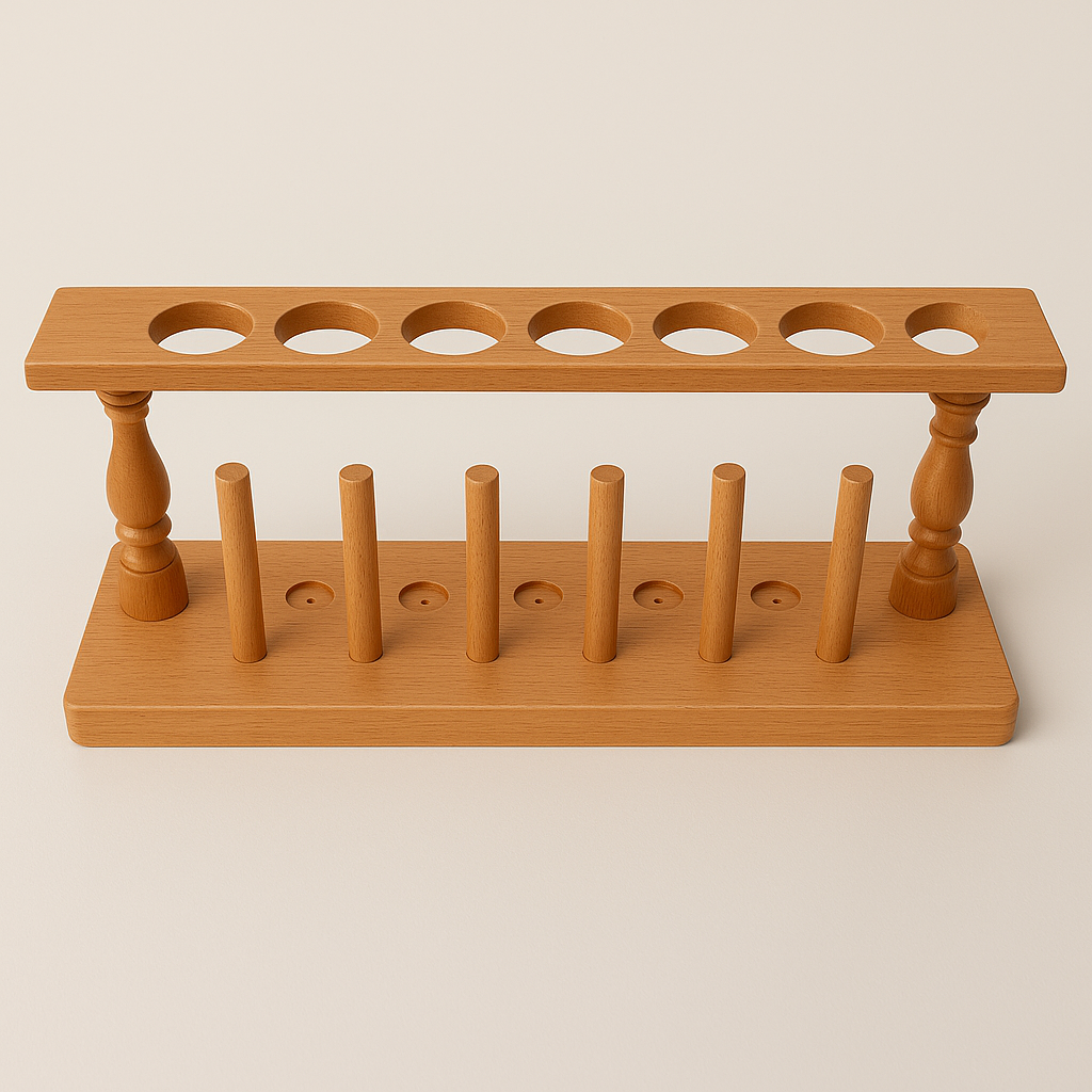Wooden Test Tube Stand