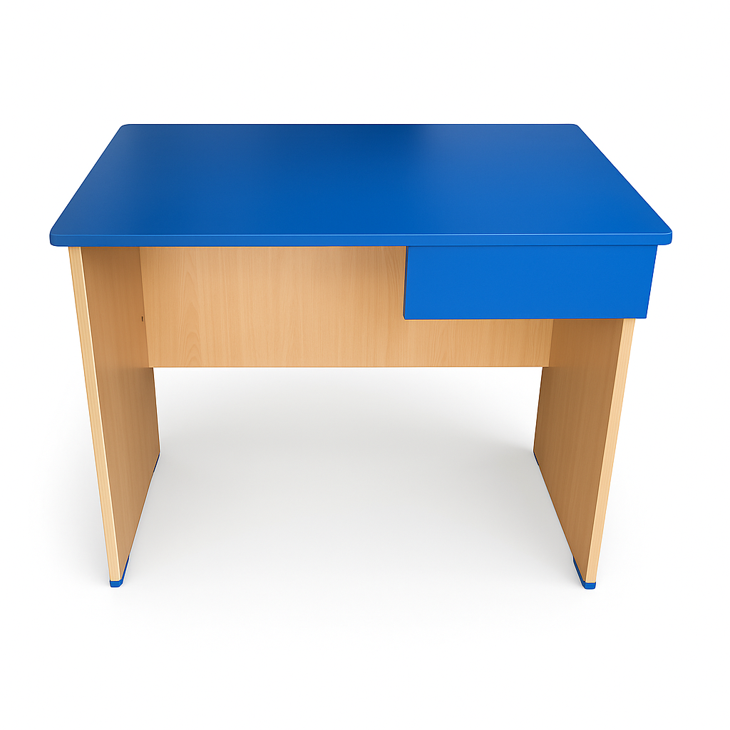 Wooden Teacher’s Table with Drawer