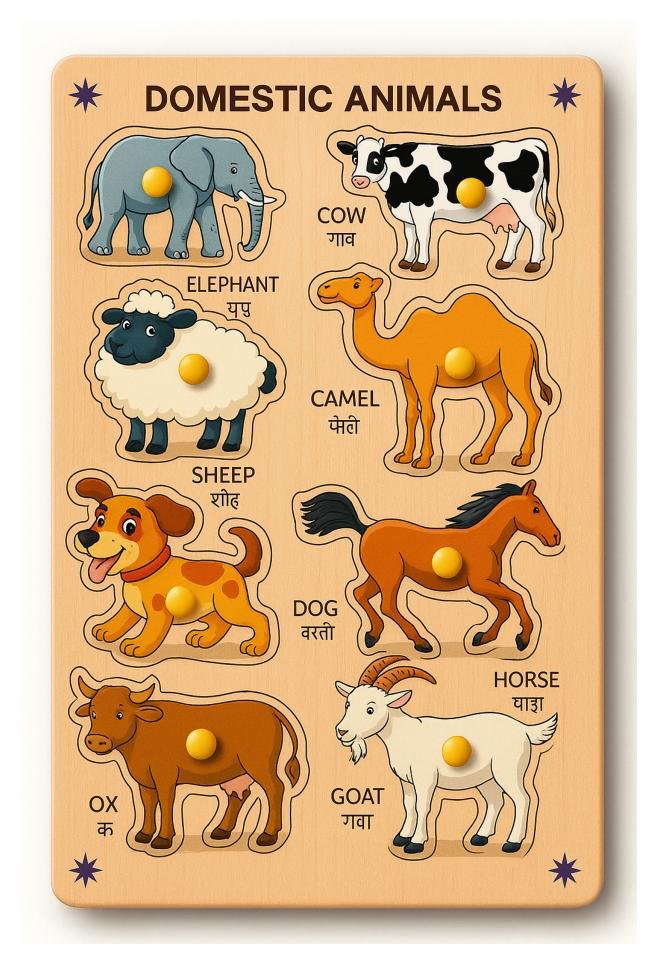Domestic Animals Puzzle