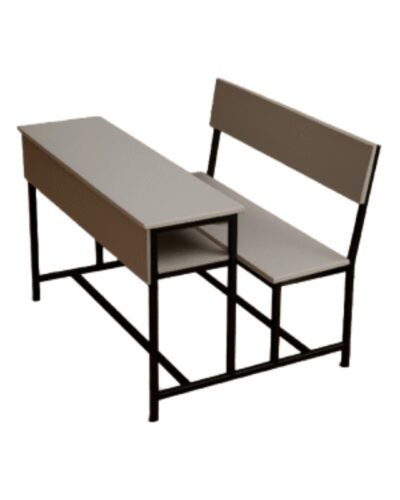 Two Seater Classroom Desk and Bench