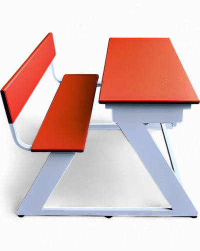 Two Seater School Desk and Bench Set