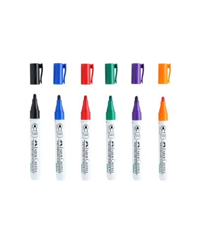 Faber-Castell Whiteboard Marker Assorted Wallet of 6