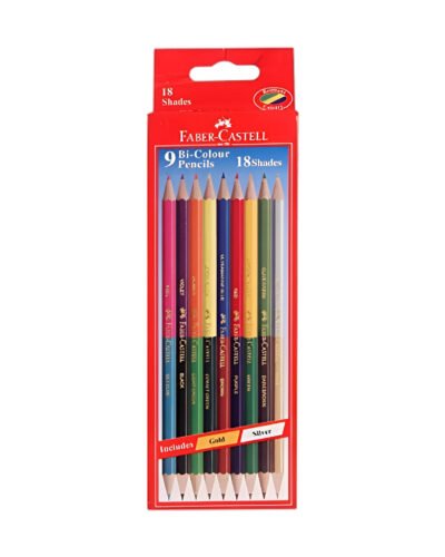 Faber-Catsell Bi-Colour Pencils Pack of 9 (18 Shades)