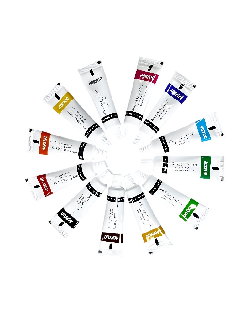Faber-Castell Acrylic Colours Assorted Shades (9 ml Tubes)