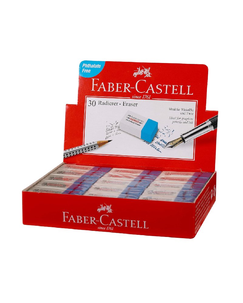 Faber-Castell Dust Free Erasers Box of 20 (Cardboard Box)