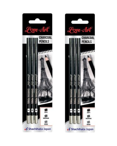 Artline Charcoal Pencils Pack of 10 Super Soft