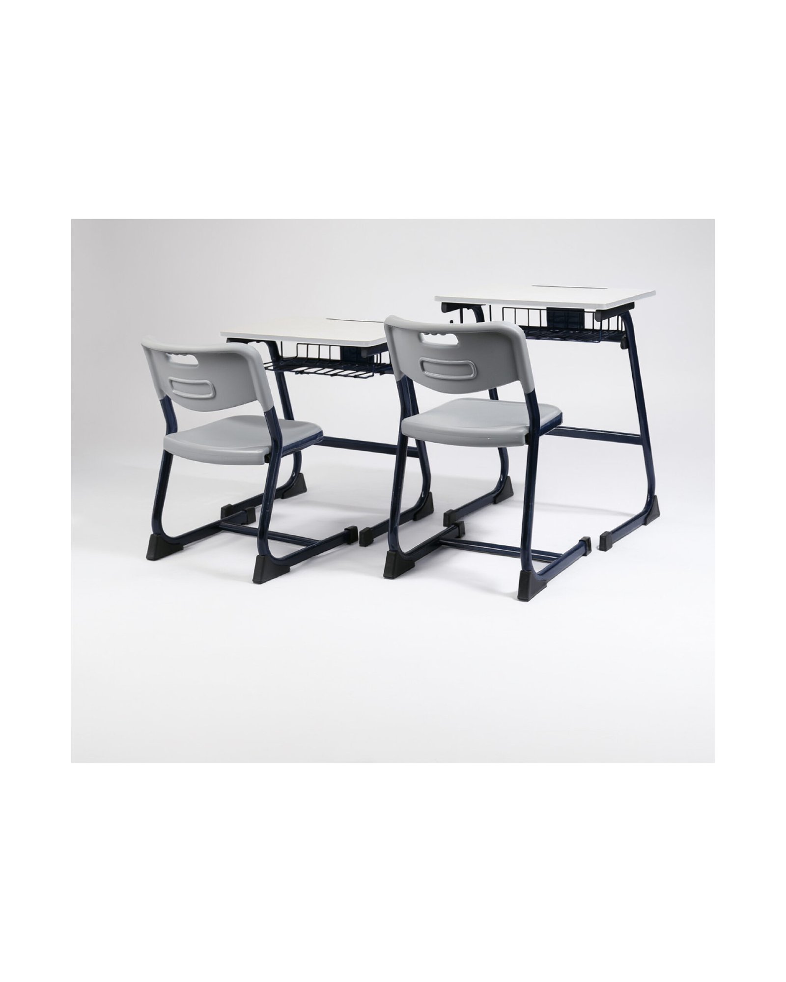 Single Seater Desk & Chair (Injection Moulded Fiber)