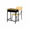 Single Seater School Desk with Book-shelf
