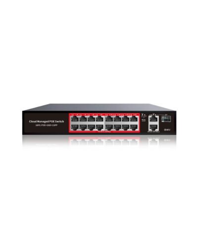 CP Plus 16 Port POE with 2 Gigabit Uplink