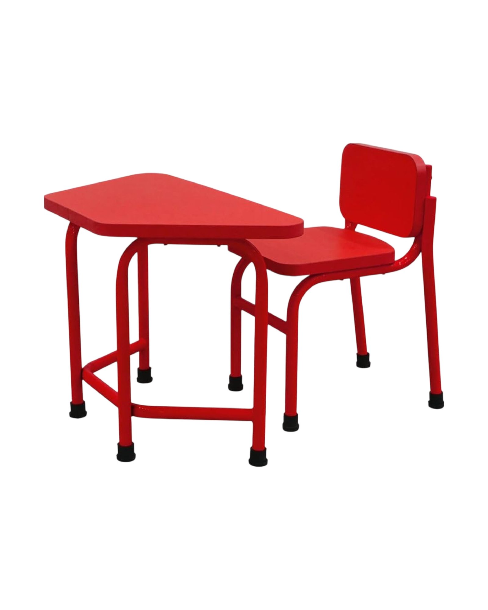 Trapezium single seater desk with chair