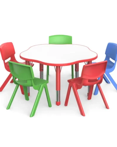 FLOWER TABLE WITH 6 CHAIR FOR UKG