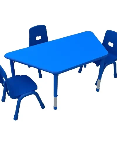 Trapezium single seater desk with chair