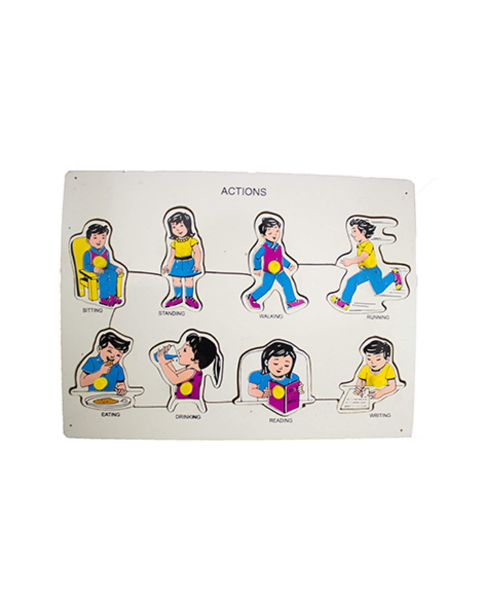 Actions Puzzle For Early Learning