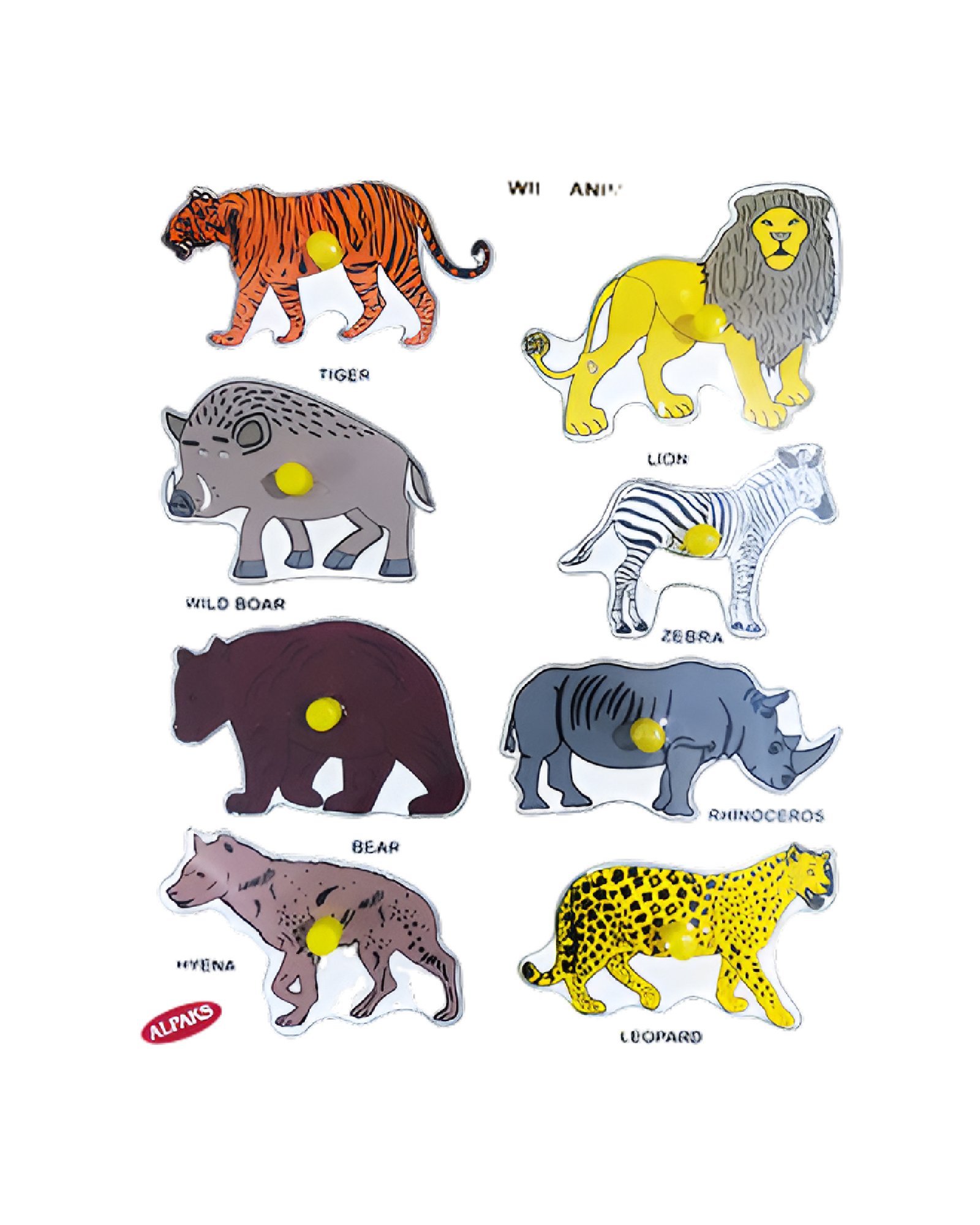 Wild Animals Puzzle for Early Learners