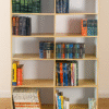 Wooden Library Bookshelf