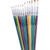 Faber-Castell Round Tri-Grip Synthetic Hair Paintbrush (Pack of 10)