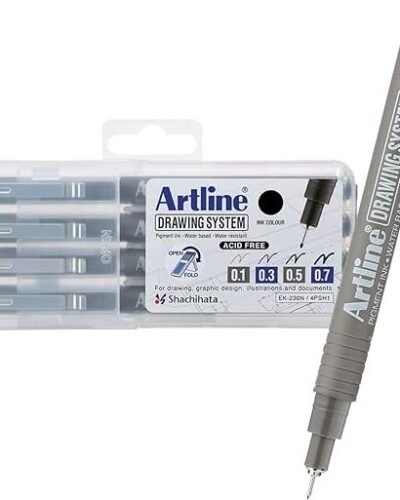 Artline Drawing System Pens Plastic Box of 4