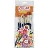 Artline Synthetic Flat Brushes  No 7 - 9 (pouch of 5)