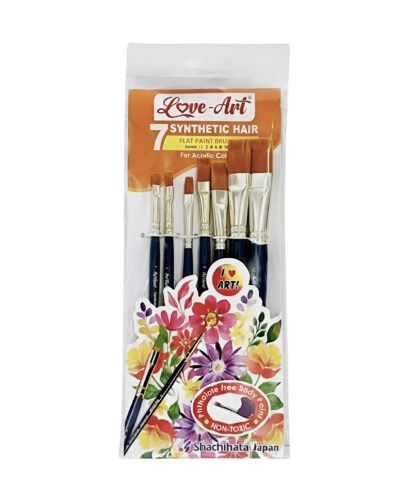 Artline Synthetic Flat Brushes No 1–6 (Pouch of 10)