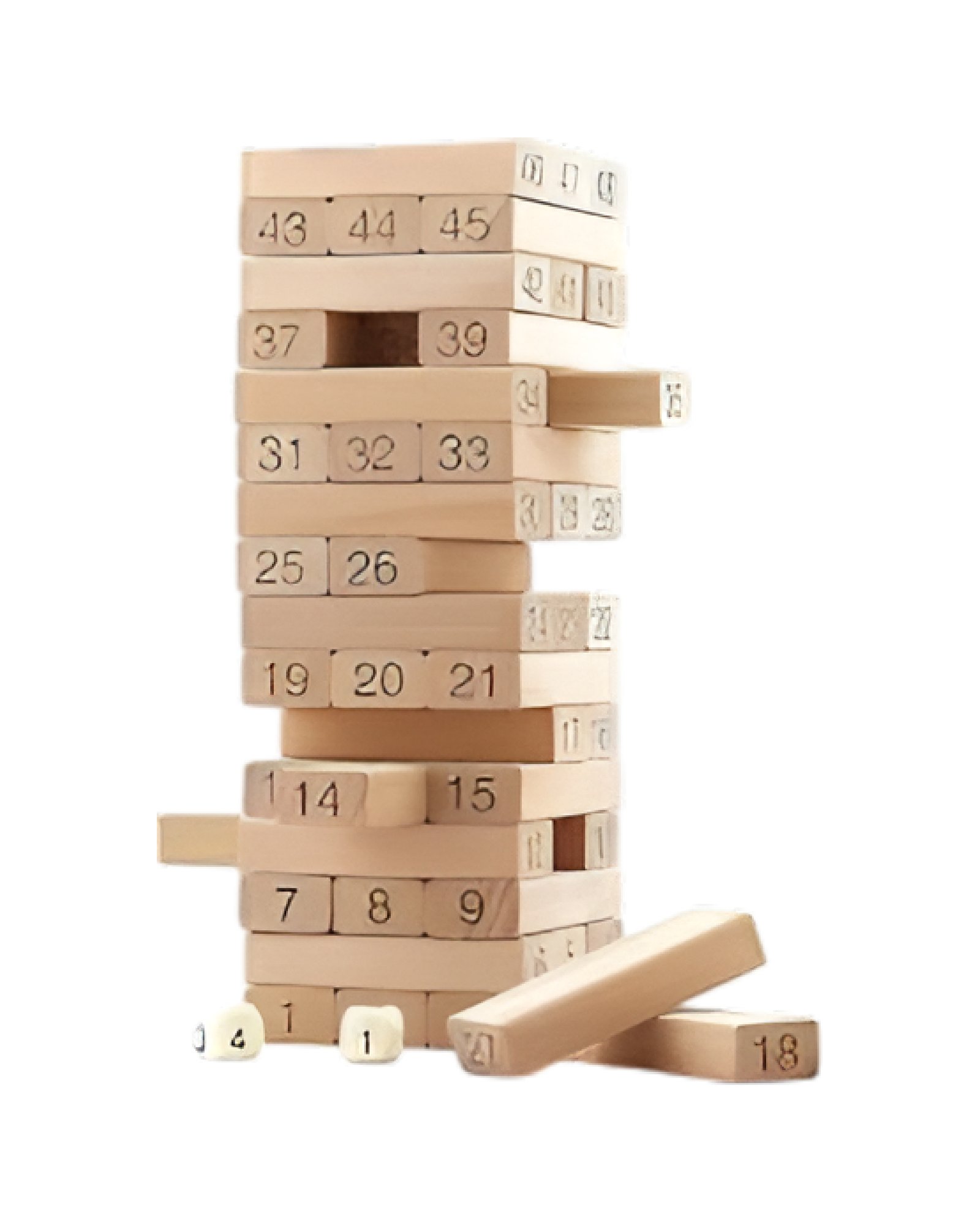 Wooden Tower with Number 48 pc
