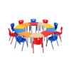 Kids Single Trapezium Study Table with Chair