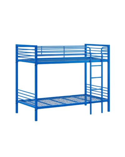 Double Bunk Bed Round & Square Steel Frame No Mattress