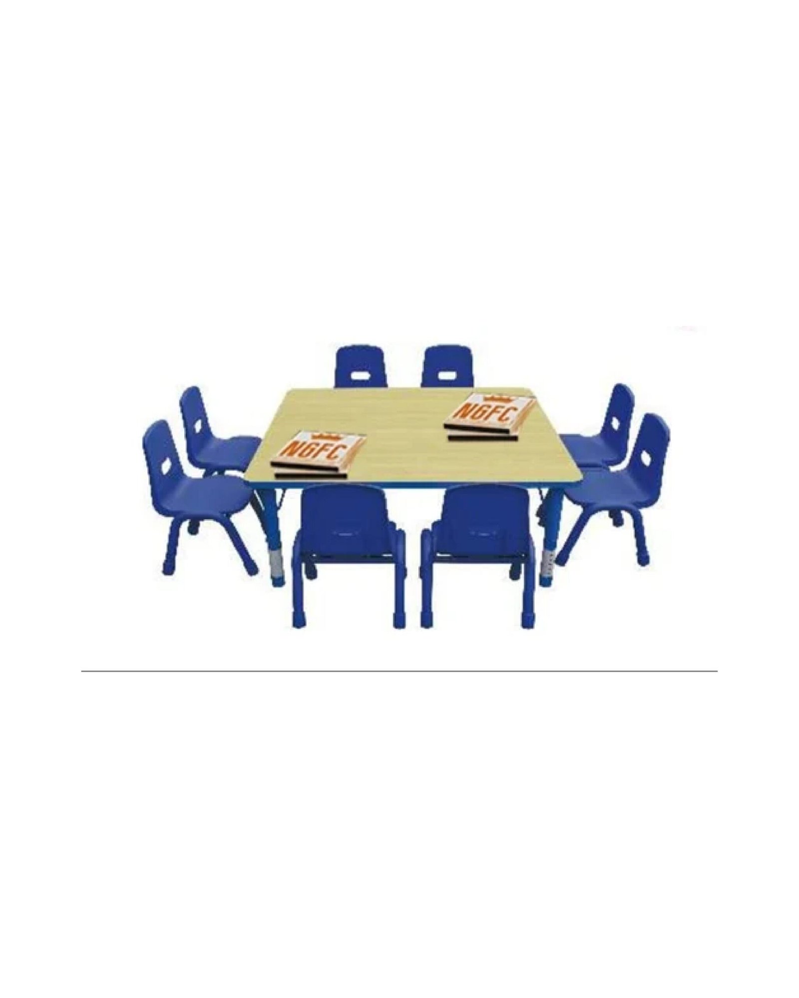 Wooden Square Table for Schools