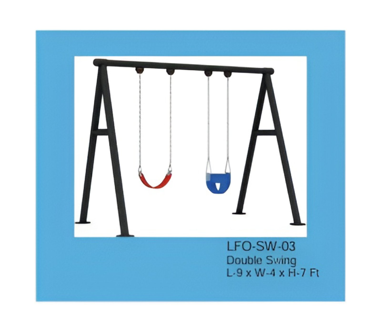 Double Swing Playground Equipment