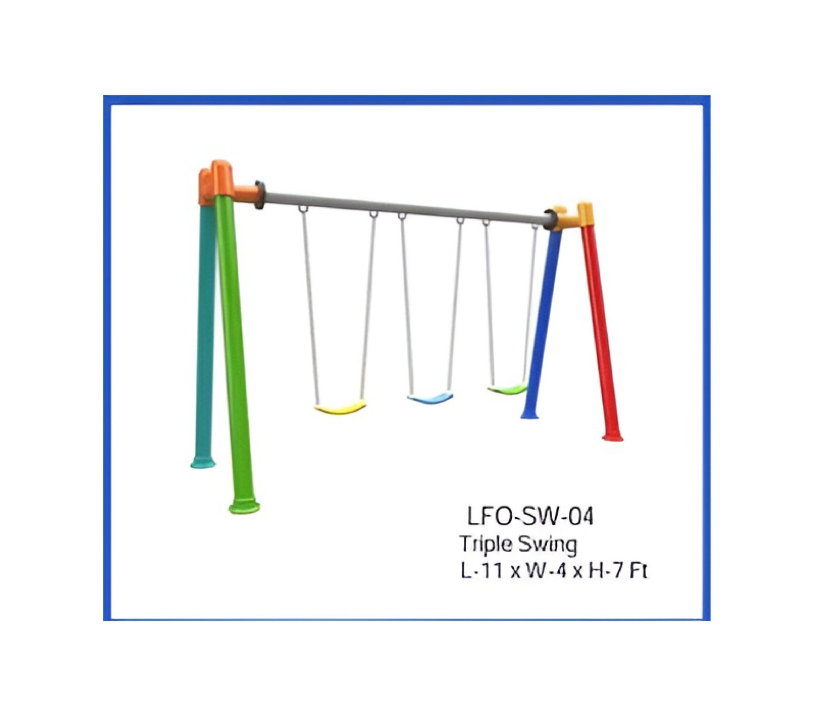 Triple Swing Playground Equipment