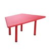 Trapezium Plastic Table