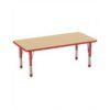 Wooden Rectangular Height Adjustable Table (Small)