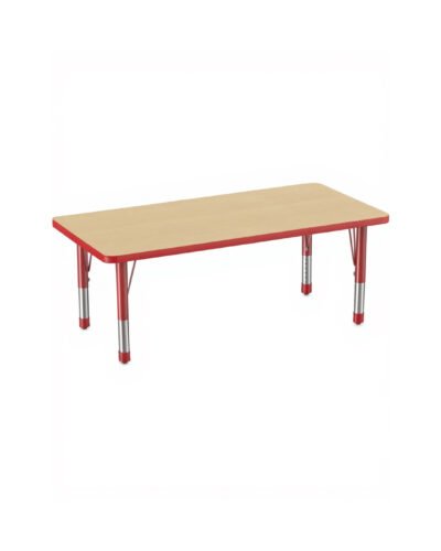 Wooden Rectangular Height Adjustable Table (Small)
