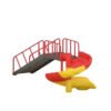 Spiral Slide 4ft Playground Equipment